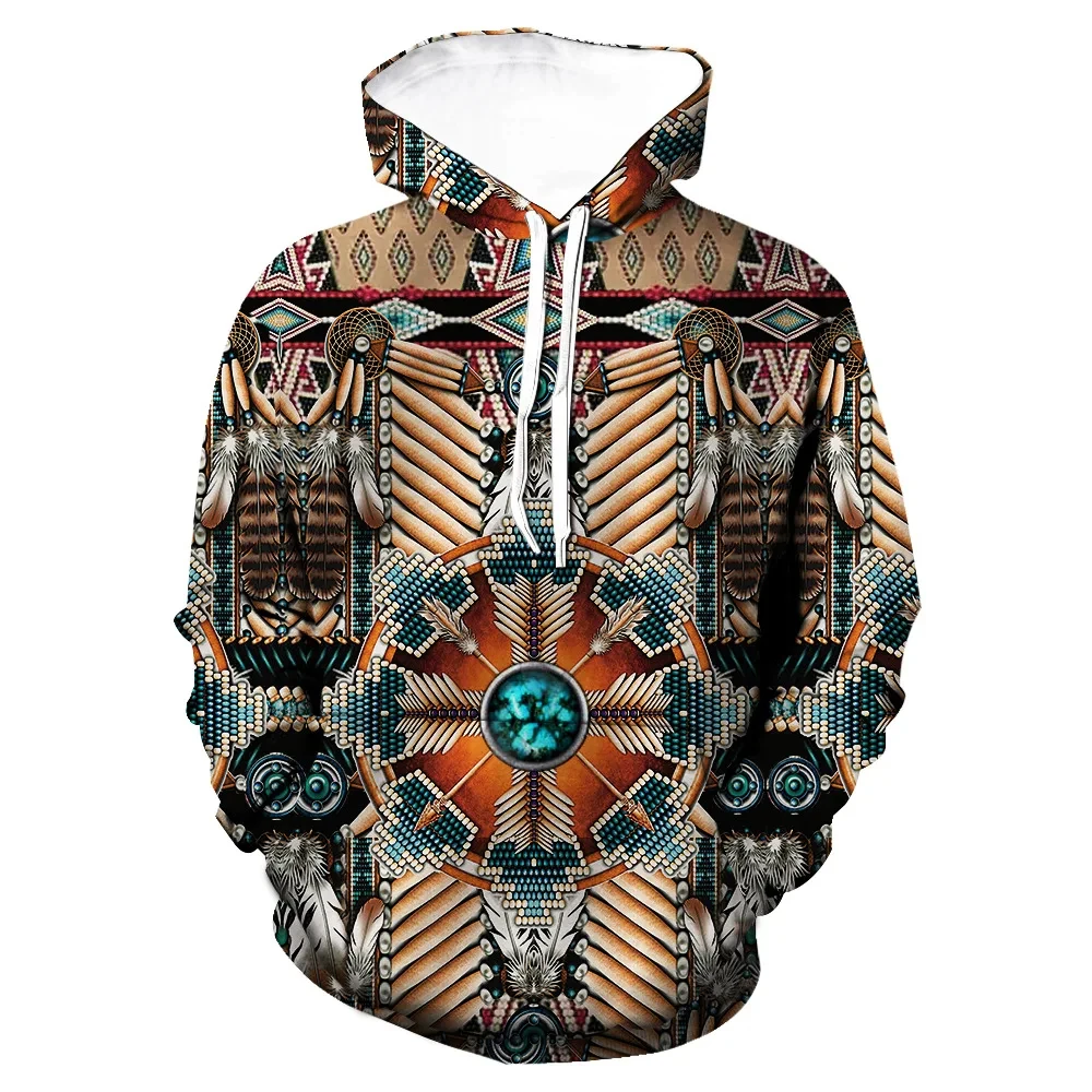 

Vintage Indian Autumn Sweatshirt 3D Print Hoodies Loose Men/WOMEN Hoodie Holiday Kids Hoodie Long Sleeve Coat Men Clothing