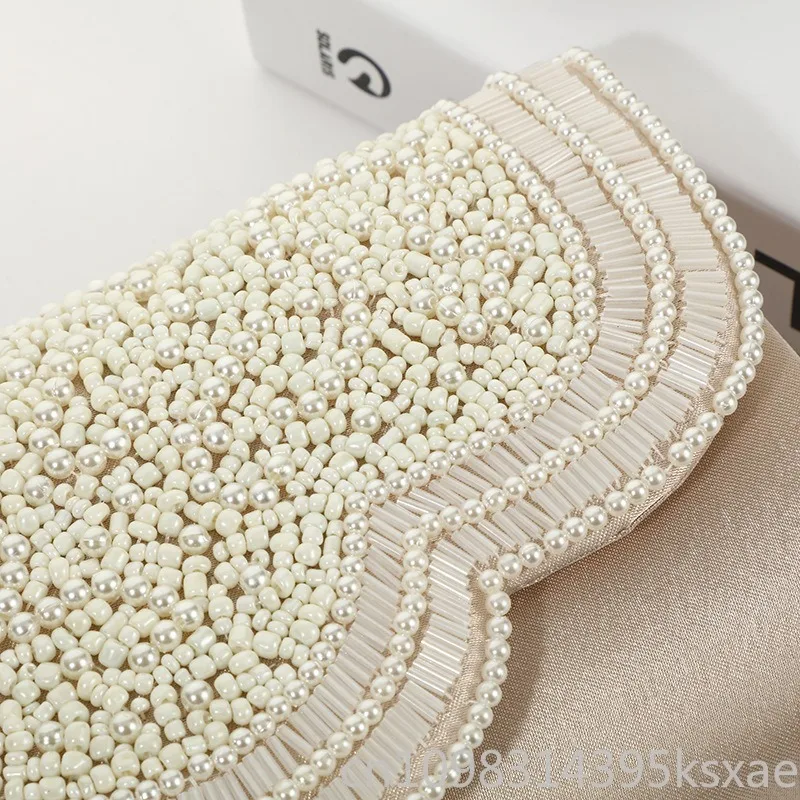 Borsa a tracolla elegante con pochette in tinta unita, borsa per cosmetici e telefono da donna, per matrimoni, banchetti, feste, alla moda e chic - immagine 3