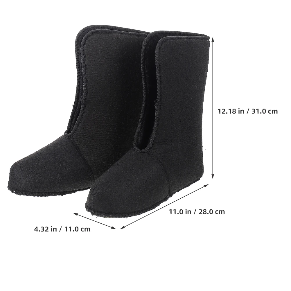 1 Pair Snow Boot Lining Insulated Shoe Liners Fleece Soft Thermal Boot Socks Outdoor Winter Inner Hiking Shoes New