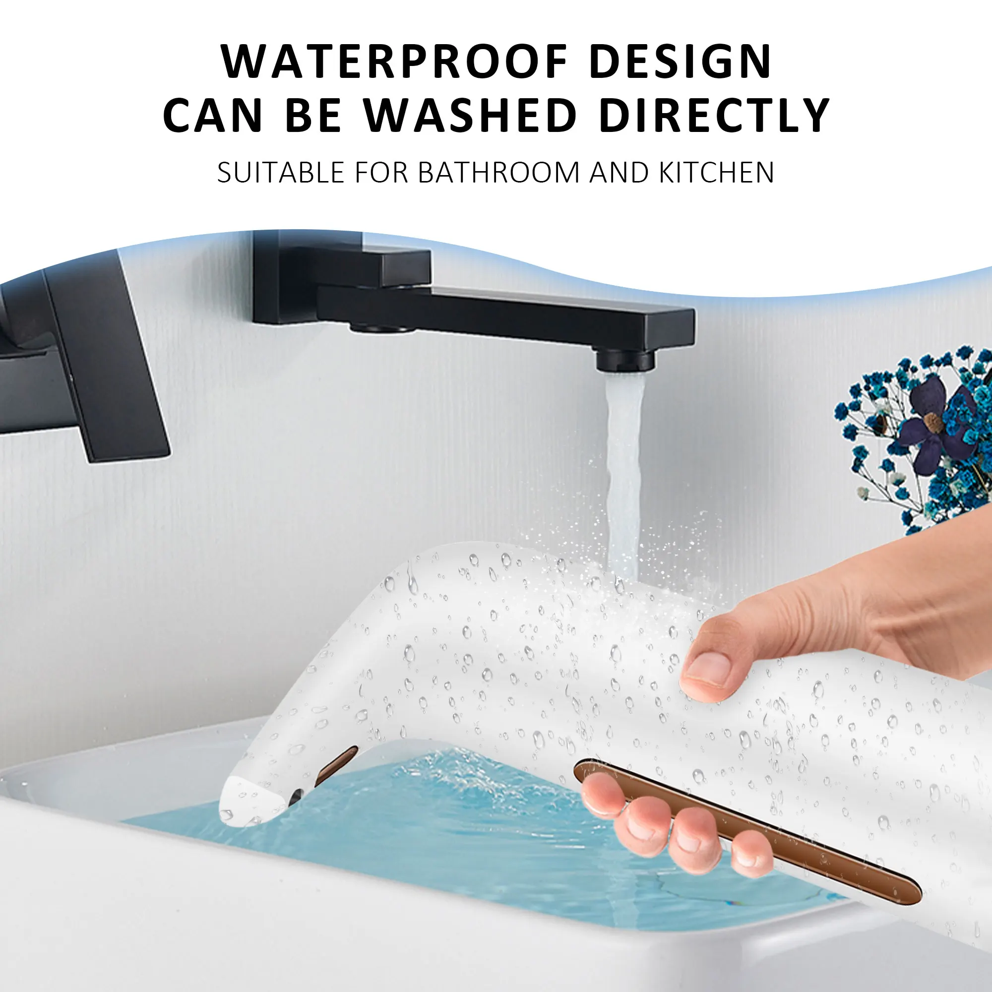 400ML Automatic Soap Dispenser Battery-Operated Touchless Automatic Sensor Hand Sanitizer/Body Wash Kitchen Bathroom Tools