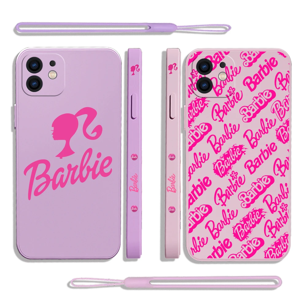 Cute Pink Barbies Phone Case For Iphone 14 13 12 11 Pro Max Mini X Xr
