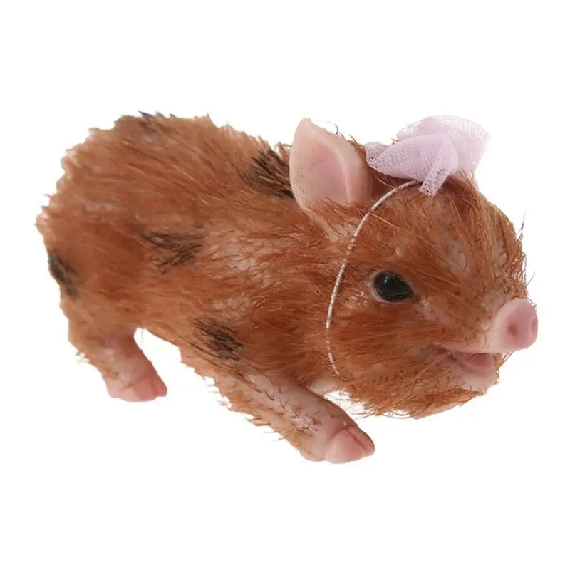 

Silicone Piglet High Simulation Silicone Piglet Miniature Pig Figurines Toys Realistic Baby Pigs Animals Cake Toppers Birthday