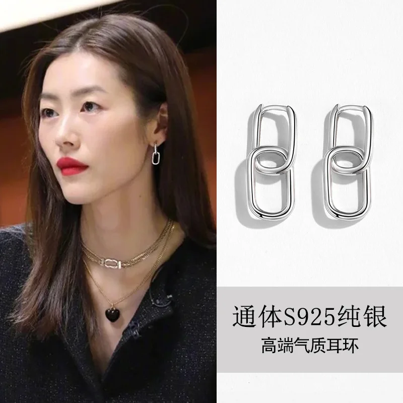 925 Sterling Silver Hot Sale Korean Irregularity Earrings Exquisite Hot Semale Sexy Jewelry Gift Designer Jewelry