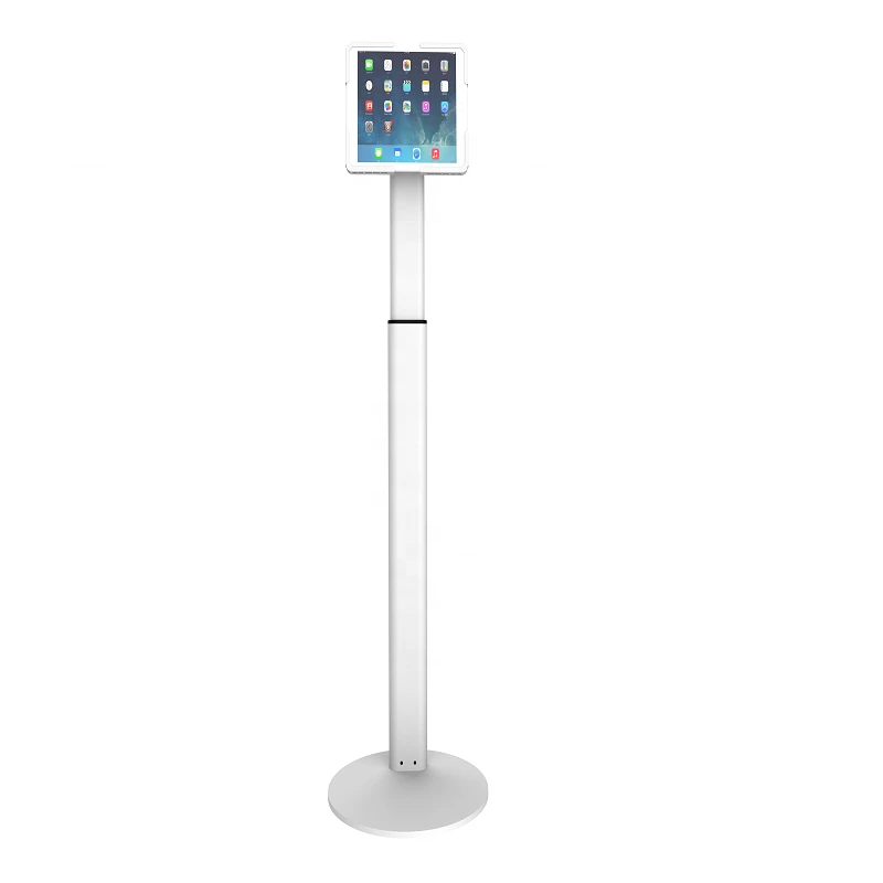 

Height adjustable tablet kiosk for ipad tablet case and universal tablet floor stand