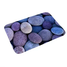  Welcome Doormat Welcome Home Cobblestone Anti-Slip Door Mat Carpet Doormat Cobblestone Decor Flannel Living Room Floor Mat Rug 