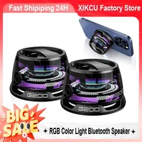 XIKCU G200 Portable Bluetooth Speaker HECATE RGB Lighting Magnetic Speaker BT5.3 Mini Sound Box 7 Hours Playback Phone Holder