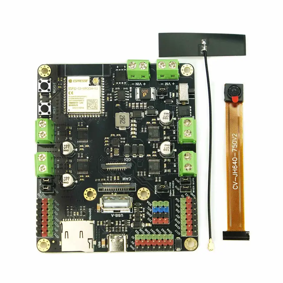 Romeo ESP32-S3 Robot Development Board with WiFi Bluetooth AI OV2640 Camera for FPV RC Car Support Arduino ESP C++ MicroPython image 5