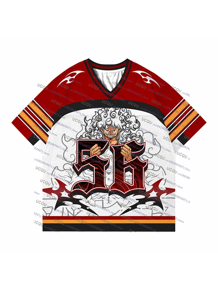 2025 Japanese Anime Football Jersey One Piece Luffy Men