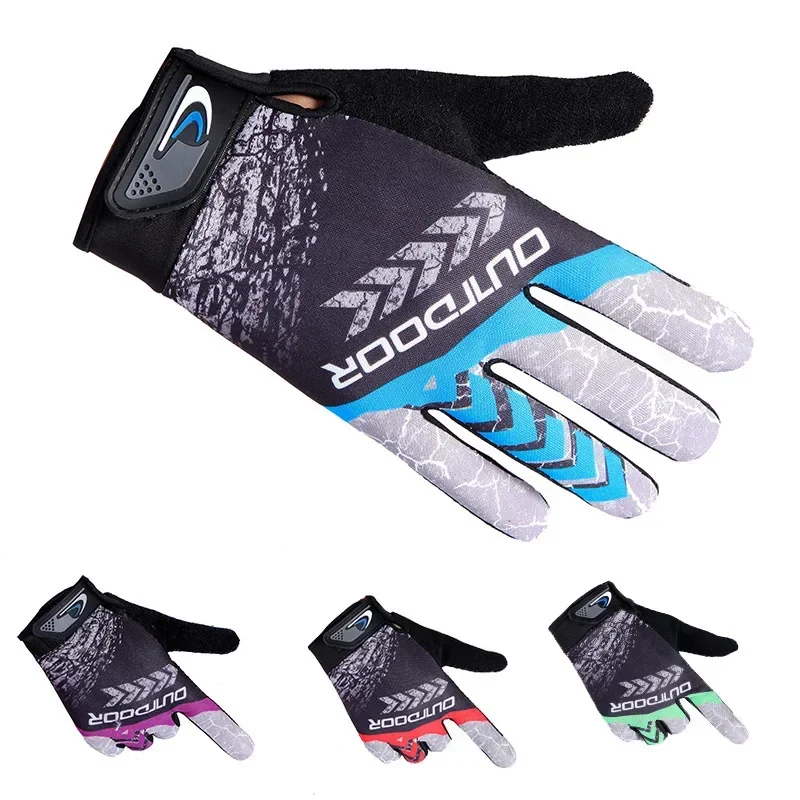 MTB Bike Bicycle Gloves Cycling Full Finger Glove Motorcycle Gloves Men Women Non-slip Sunscreen Breathable Touchscreen Outdoor Cycling Gloves Motorcycle Gloves Sport Gloves Sports Half Finger Gloves