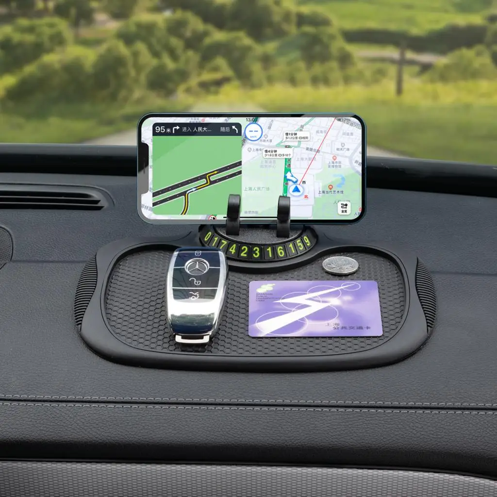 OEMASSIVE Anti-skid Silicone Magic Mat Car Dashboard Non Slip Grip Pad Phone GPS Holder Mat Anti-skid PU Auto Accessories