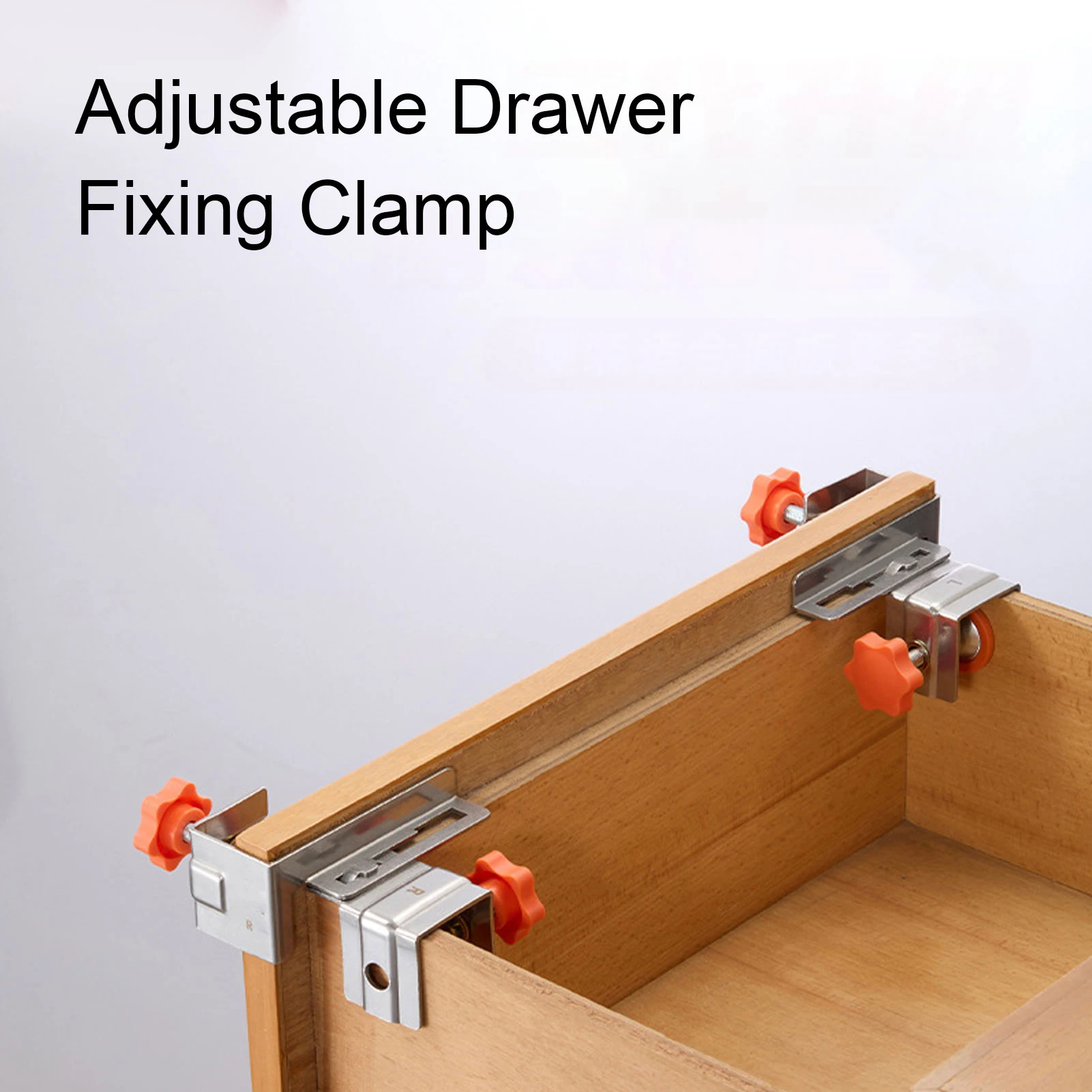 Drawer Fixing Clamps Drawer Side Installation Clamp Adaptive Margin Easy To Operate Knob Locking for 10-30mm Outer Panels