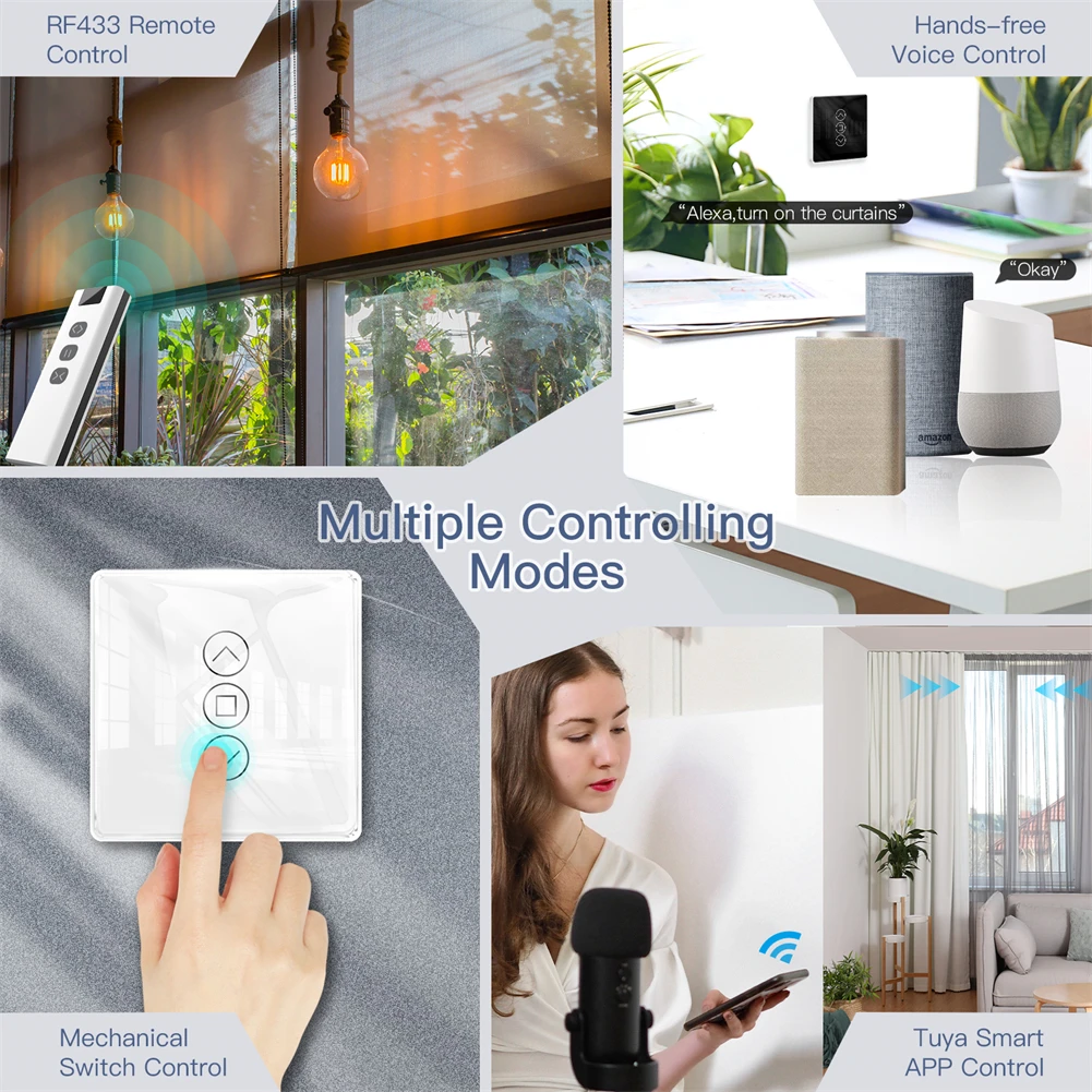 Wi-Fi, RF433, 2.5D Arc Glass, vida inteligente,