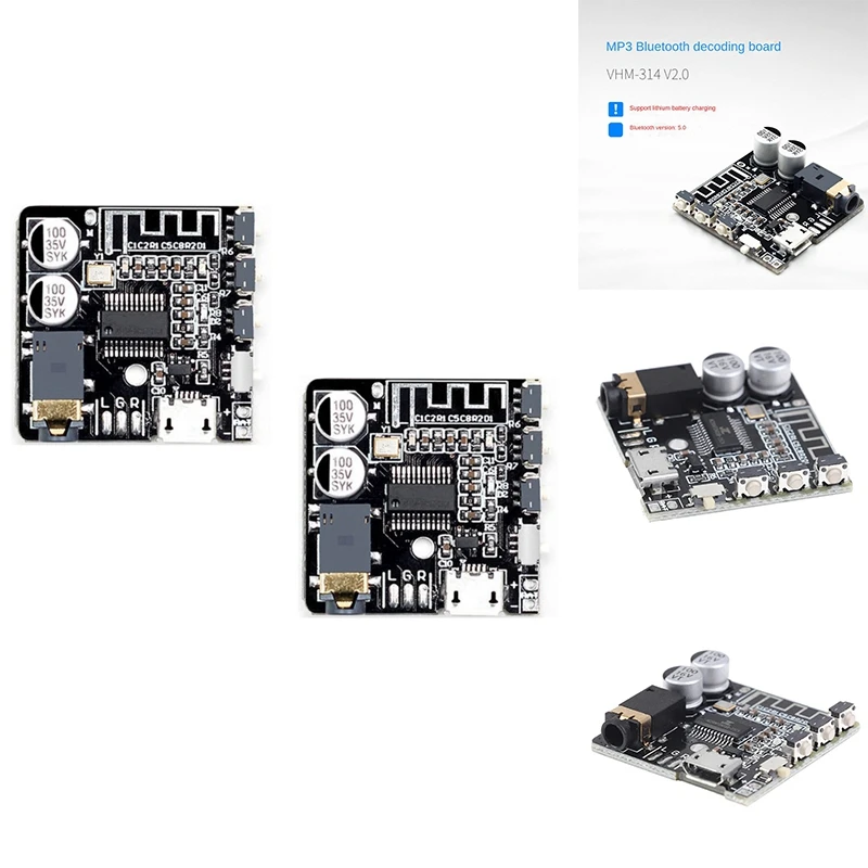 Scheda Di Ricezione E Decodifica Audio Bluetooth Mp3 Di Alta Qualità Vhm-314 V.20 Modulo Amplificatore Audio Per Auto Senza Perdita 5.0