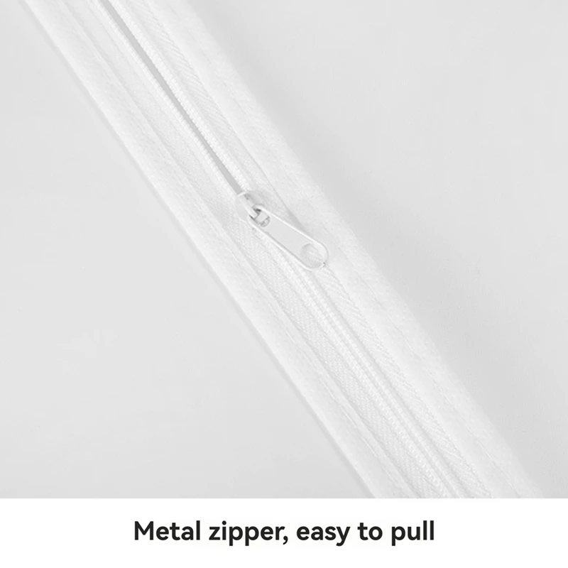 L99A-Clothing Dust Cover Transparent Thickened Washable Dust Bag PEVA Household Dust Cover Coat Suit Cover Hanging Pocket A 5