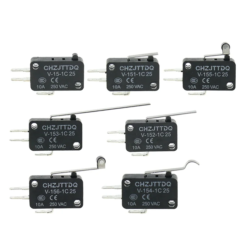 Micro switch Travel Switch Limit V-15 V-152 V-153 V-154 V-155 V-156-1c25 10A250V