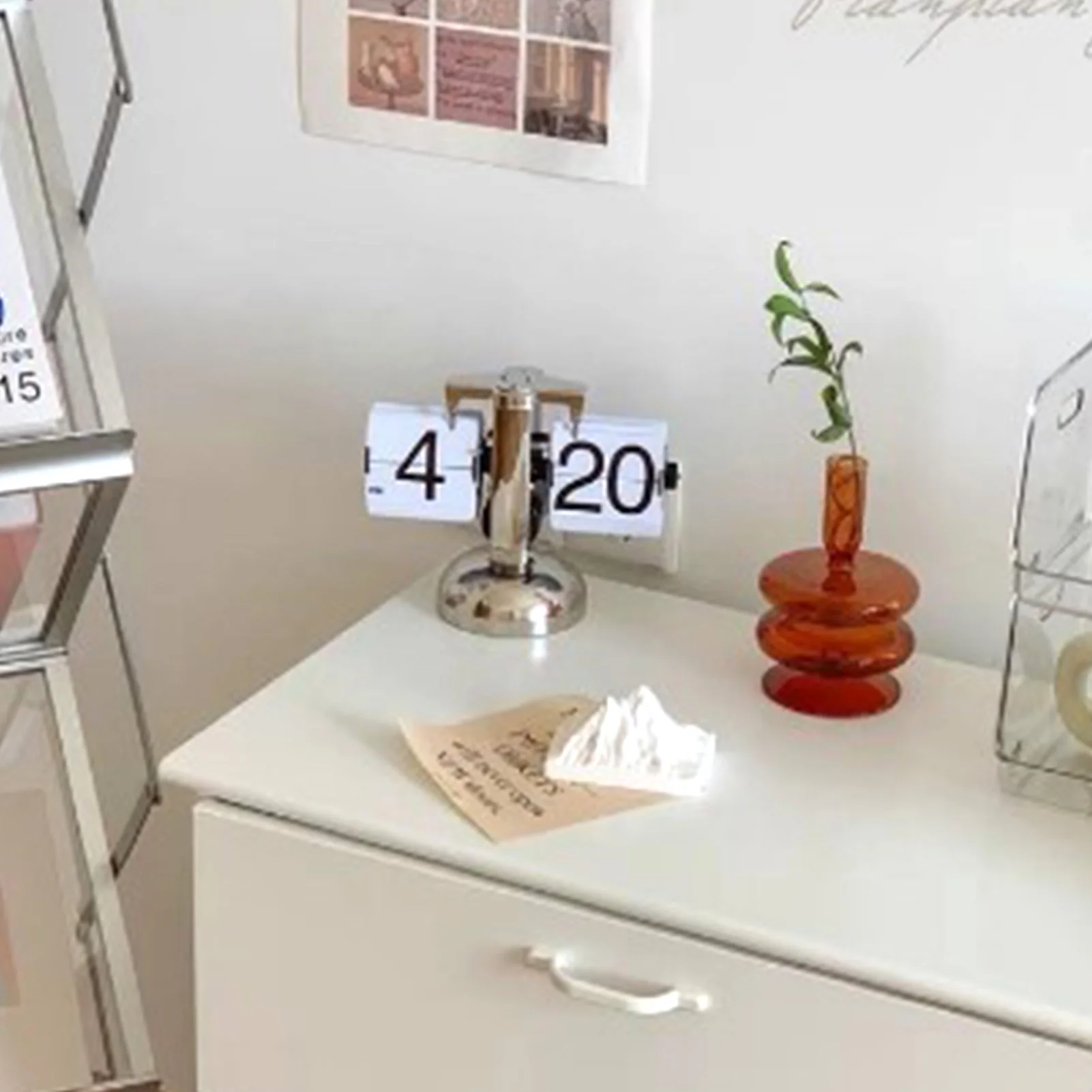 Digital Clock lcd digital clock digital desk clock digital table clock Retro Minimalist Single Foot Mechanical Auto Desk For Home Livingroom