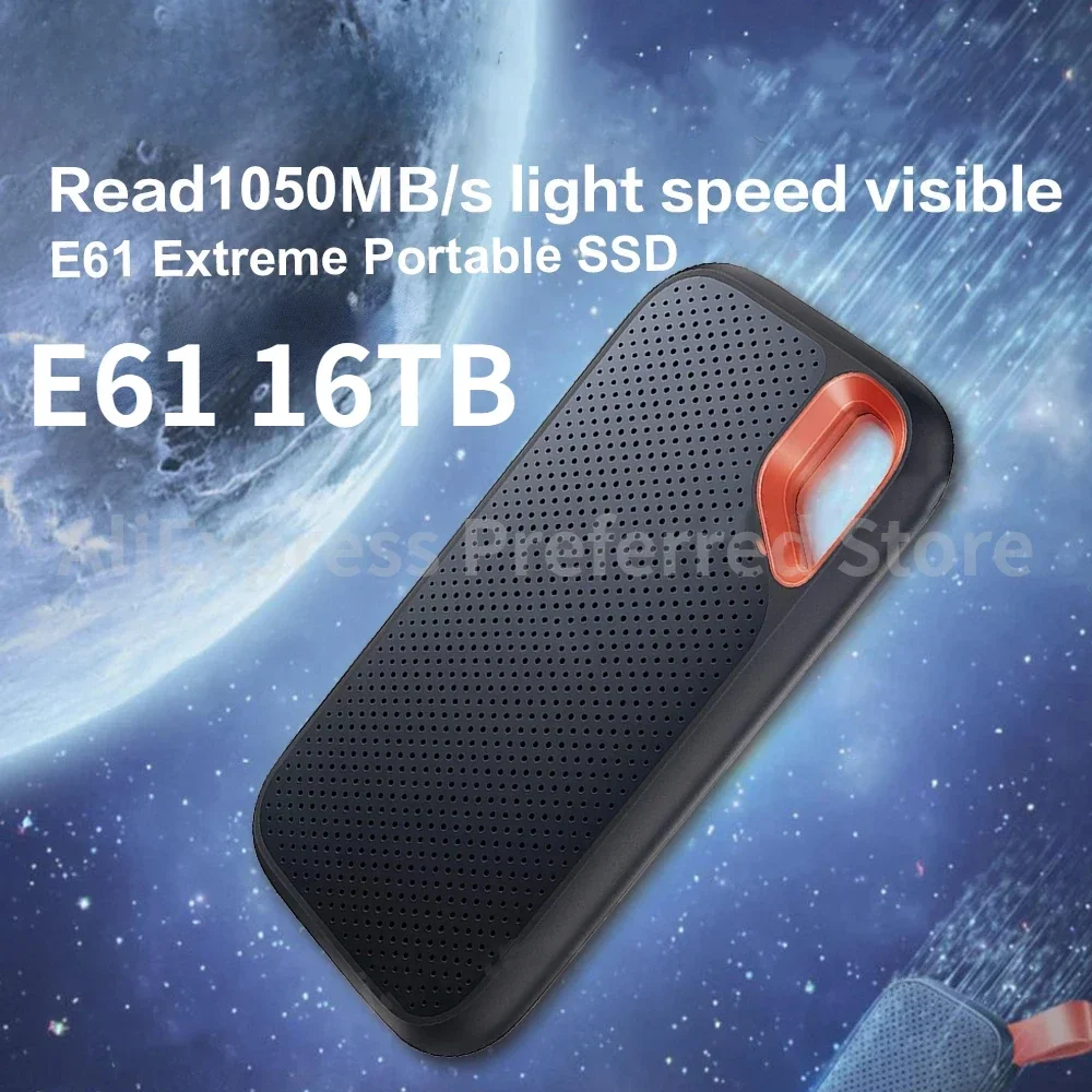 

PS5 SSD E81 500GB 1TB 2TB External Solid State Drive Extreme Portable SSD 1050MB/s speed USB 3.1 Type-C Hard Disk For PC Camera