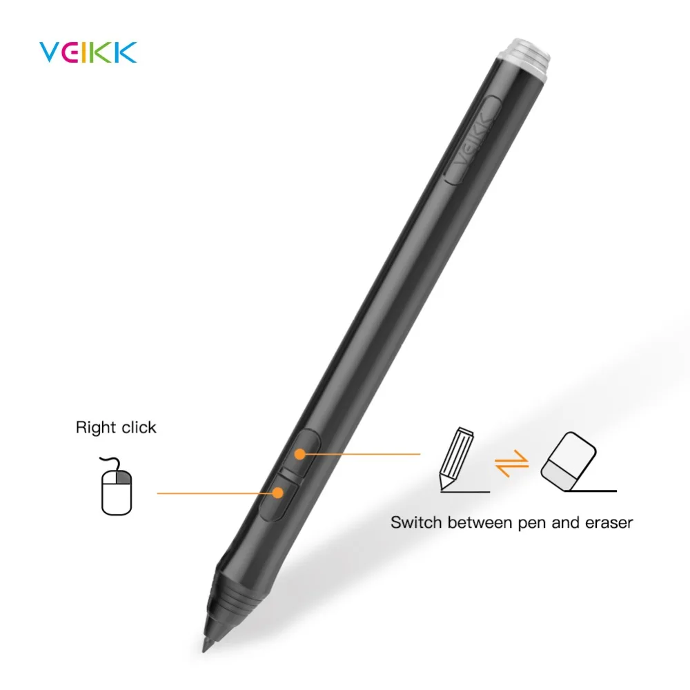 Veikk-caneta Gráfica para Tablet P02 Stylus para Tablet de Desenho Digital Veikk A15 A15pro A50 com Sensibilidade à Pressão 8192 - Imagem 6