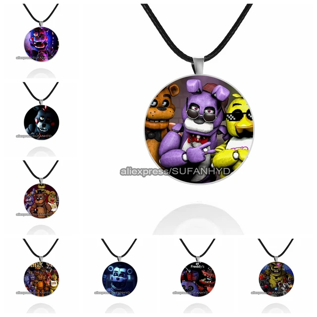 Five Nights at Freddy’s FNAF badge pins Freddy Alloy necklace pendant Gifts