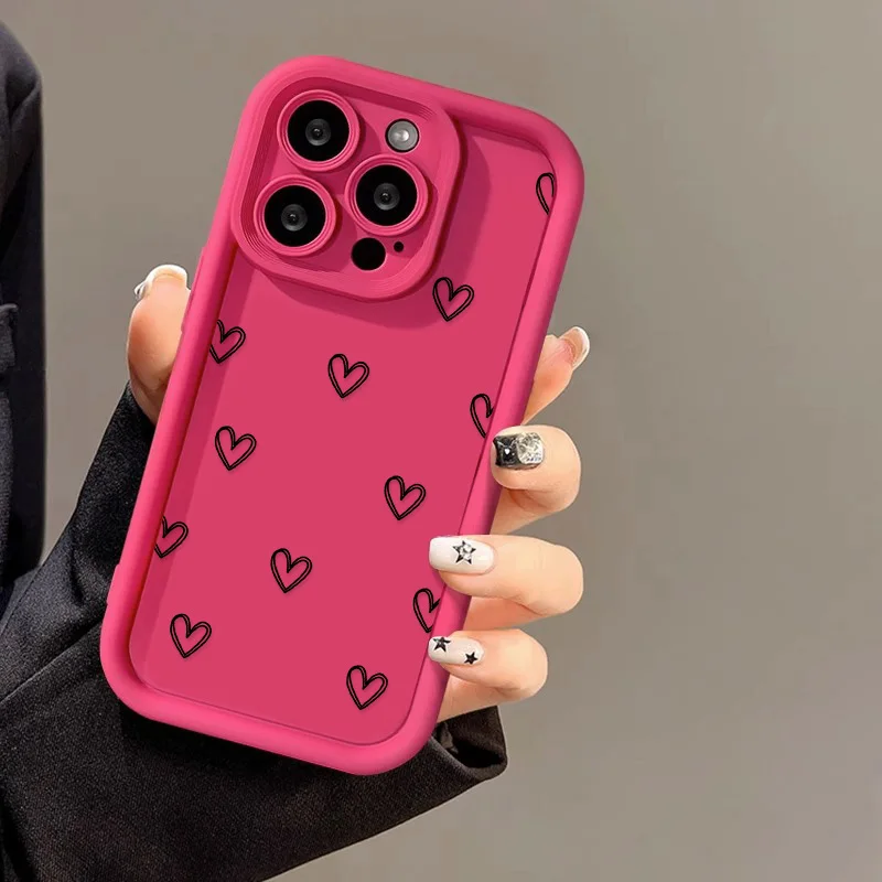 ตัวเลือกสินค้า เคสซิลิโคนลายหัวใจ ใส่ iPhone ได้ทุกรุ่น