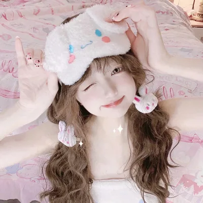 Sanrio – bandeau en coton avec mélodie Kawaii, maquillage, lavage,  couvre-chef, masque pour les yeux, jouet