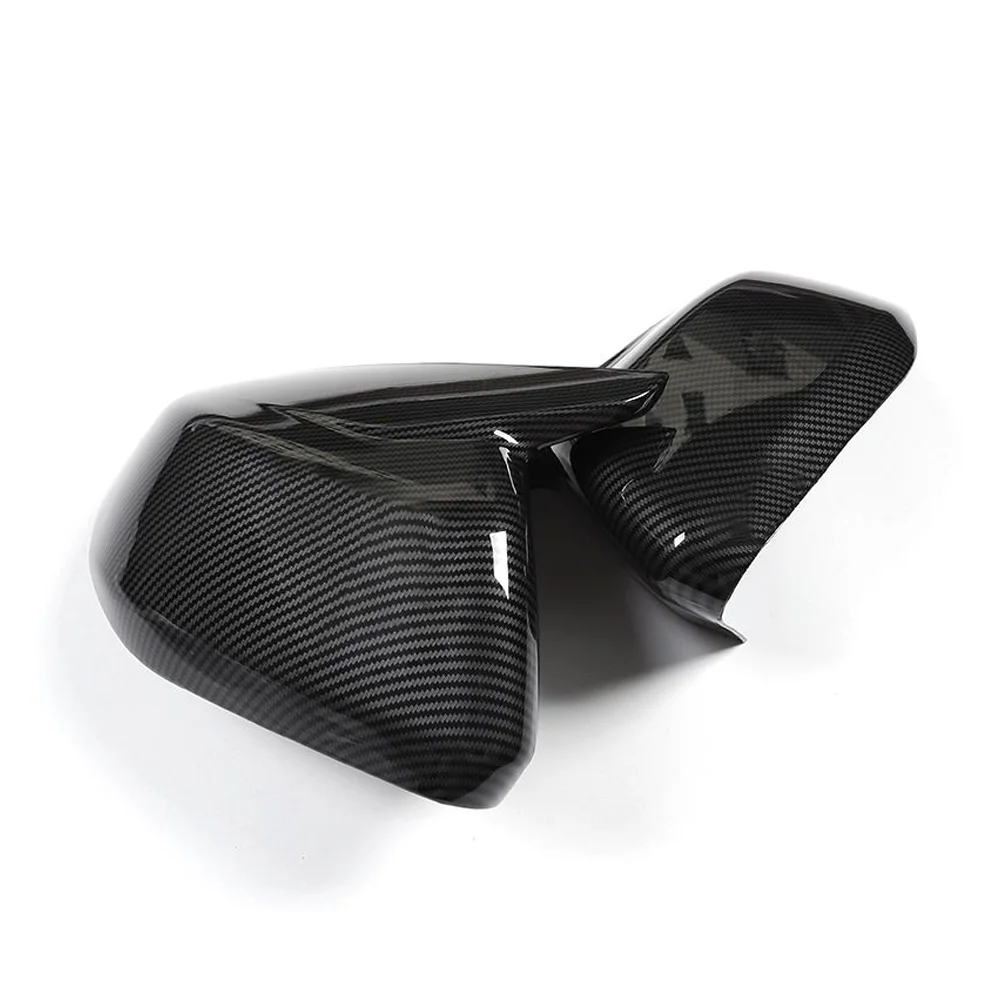 BMW iX I20 20222025 2023 2024 ABS 캡 윙 카본 파이버 블랙 트림 쉘 스티커 부품 액세서리 2개 자동차 미러 커버