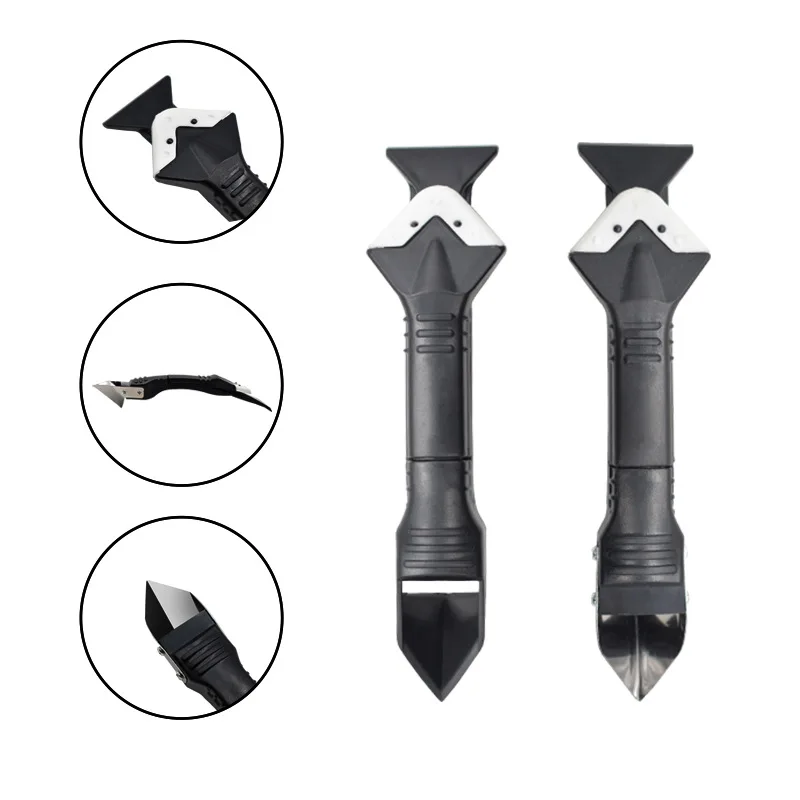 Metal squeegee squeegee glass blade cleaning angle residual rubber scraper sewing tool