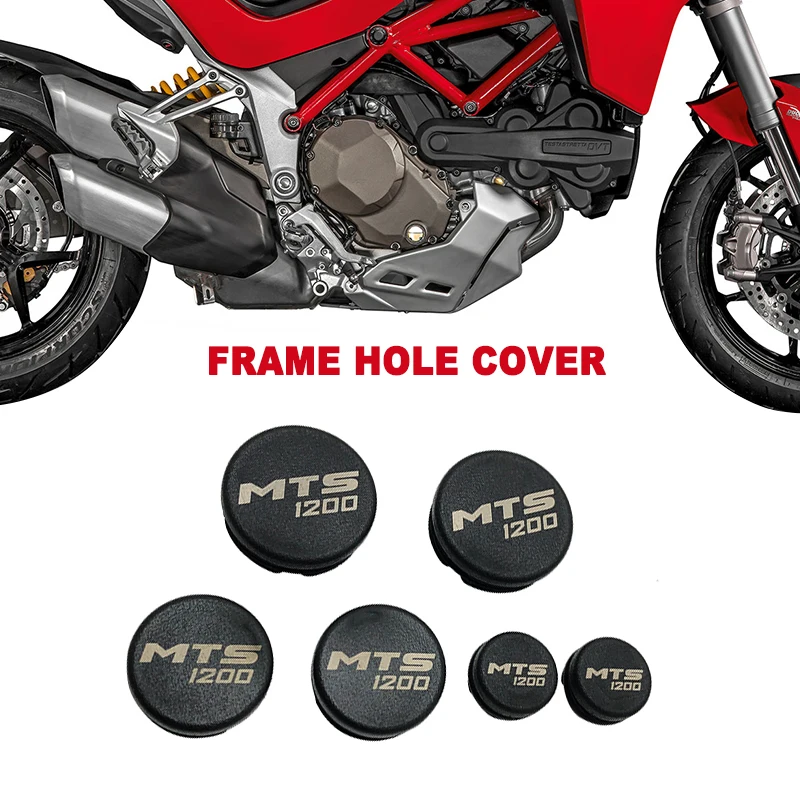 

For Ducati MTS1200 Multistrada 1200 1200S 2010-2020 2016 2017 2018 2019 Frame Hole Cover Caps Plug Decorative Frame Cap Set