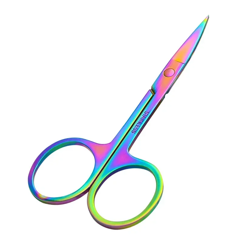 Stainless Steel Scissors Eyebrow Trimming Nose Hair Scissors Beauty Scissors Facial Trimming Tweezer Makeup Beauty Tool 3