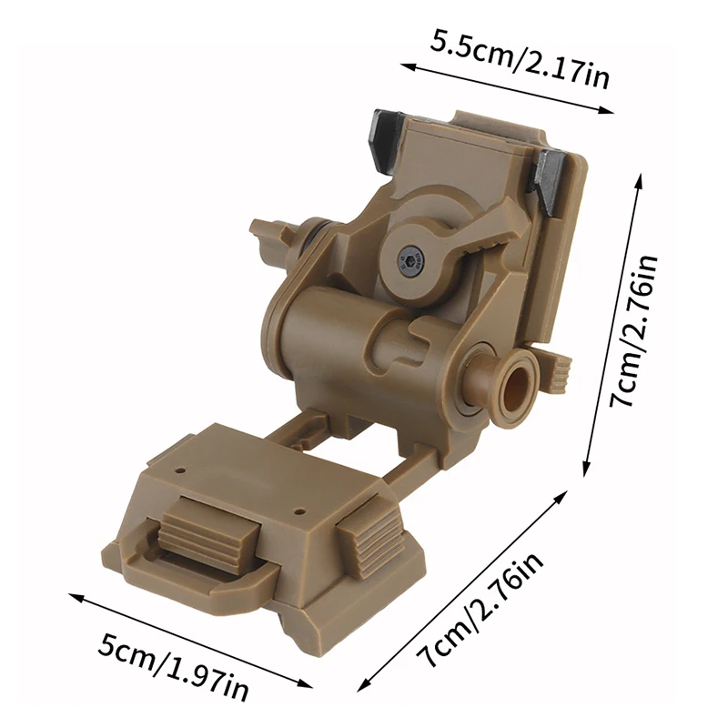 L4G24 NVG Mount Bracket Holder Foldable Night Vision Goggles Mount Helmet Stent Nylon Helmet For PVS15 PVS18 GPNVG18, nvg bracket