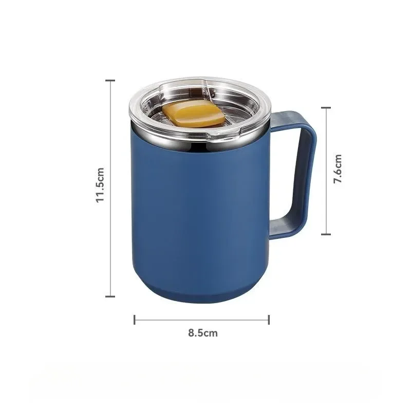 450ml Stainless Steel Mug Vacuum Mug With Handle and Lid Leak