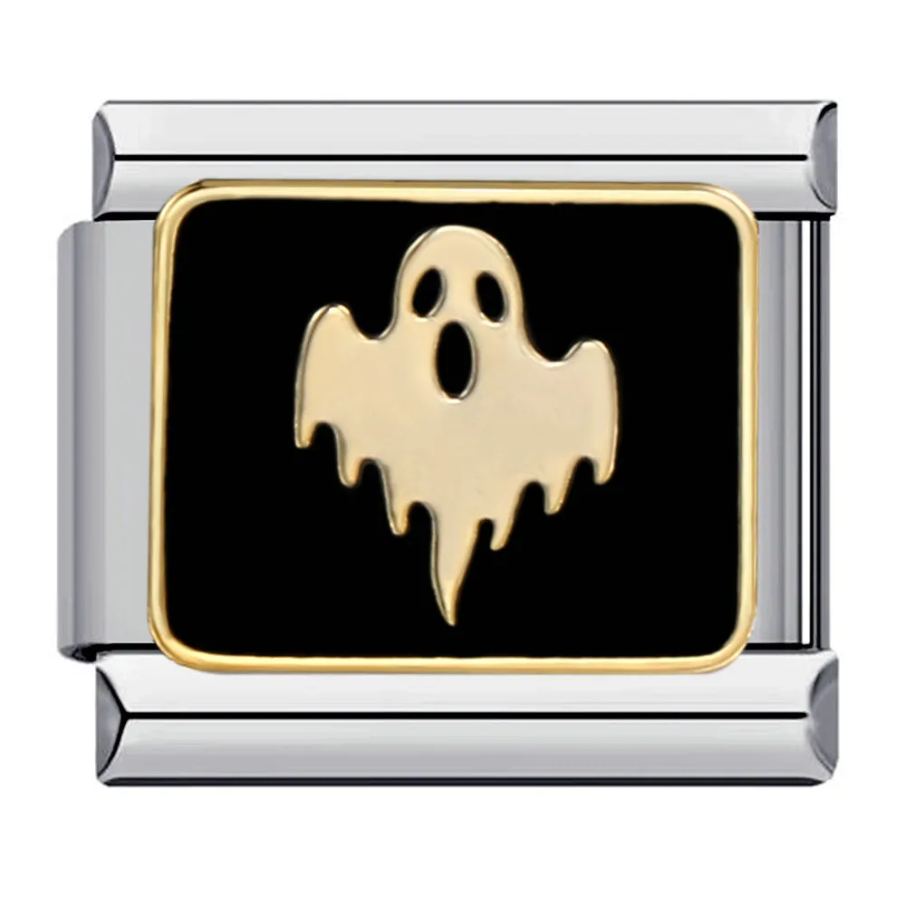 Mode Halloween Kürbis Geist Fledermaus Hexe Vampir Italienische Charm Links Fit 9mm Edelstahl Armband Kette Schmuck DIY Machen – Detail 9