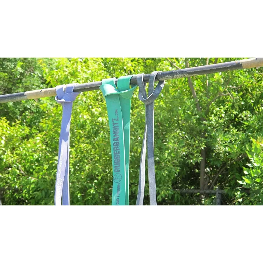 Combo Pull Up Assist Bands | Heavy Duty Resistance Exercise Bands for Powerlifting, Mobility, and Stretching | Resistance Bands