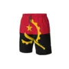 Men's Angola Flag Angolan Beach Pants Shorts Surfing M-2XL Polyester Swimwear Running 5
