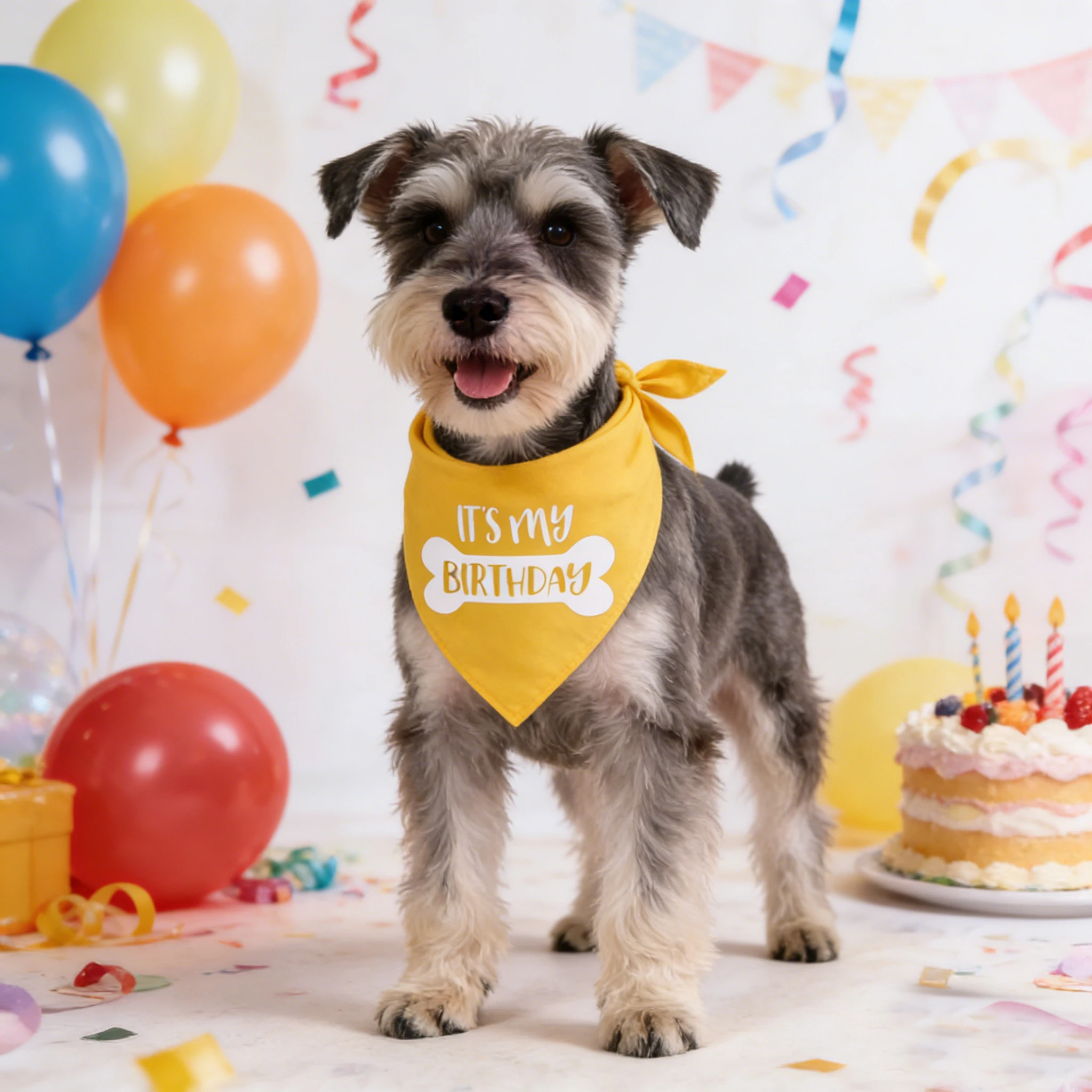 Sucado Es Ist Mein Geburtstag Hundehalstuch, Happy Birthday Party-Zubehör, Geburtstagsfeier Dreieckstuch für Haustiere – Detail 7