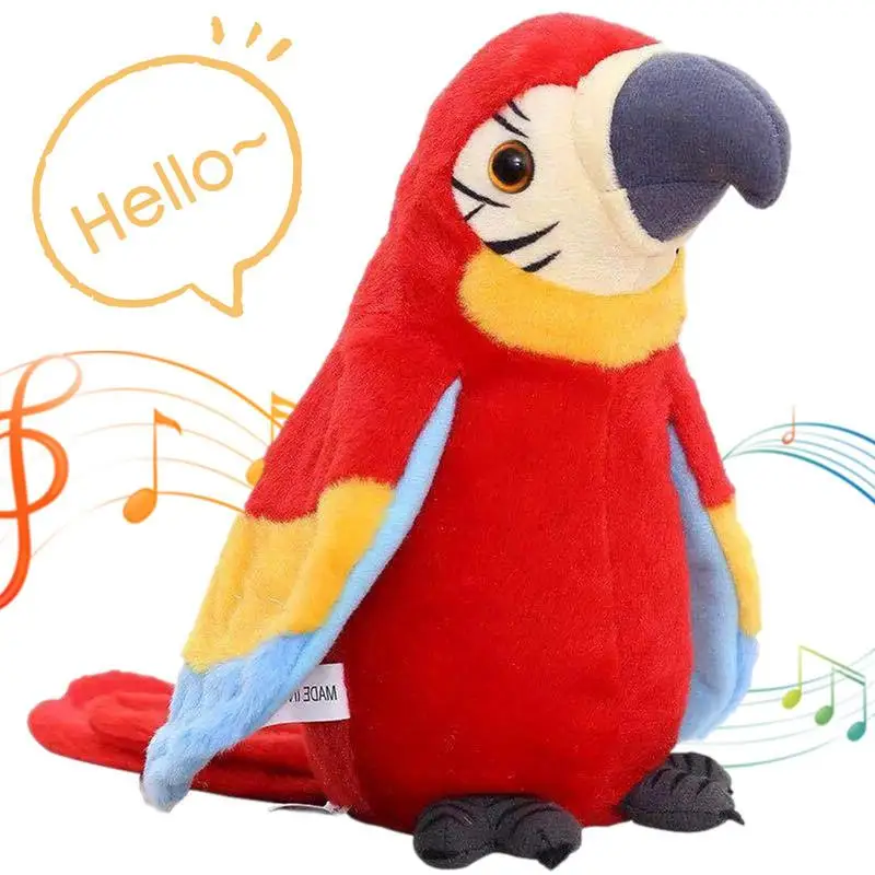 

Говорящий попугай, детский попугай, искусственный попугай, повторяет, что вы говорите, Электронная анимационная птица, Плюшевые Интерактивные игрушки на день рождения