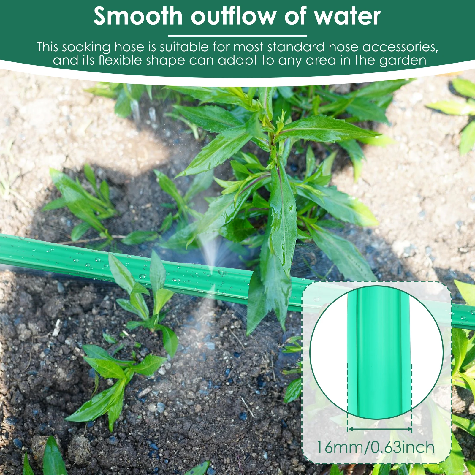 PVC Garden Soaker Hose for Lawn Watering Irrigation