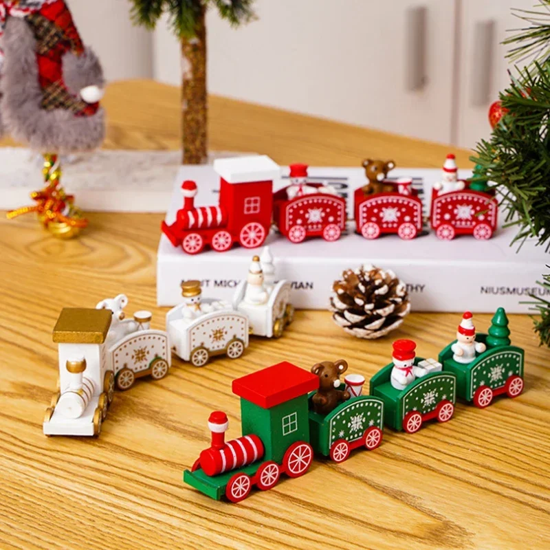 Plastic Train Christmas Ornament Merry Christmas Decoration For Home Xmas Gifts Noel Natal Navidad Happy New Year christmas decorations