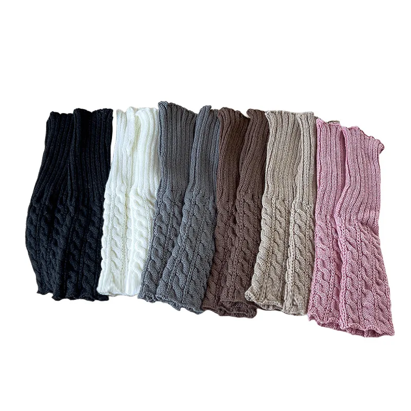 Girls Leg Cover children leg warmers children knee high socks knee protector Boot Socks Winter Warm Cold-proof Soft Comfort Kids Knitted Knee Sleeves Children's Protective Equipment
