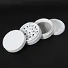 Premium Aluminum Nonstick White Grinder 4 Layers Spice Crusher 4
