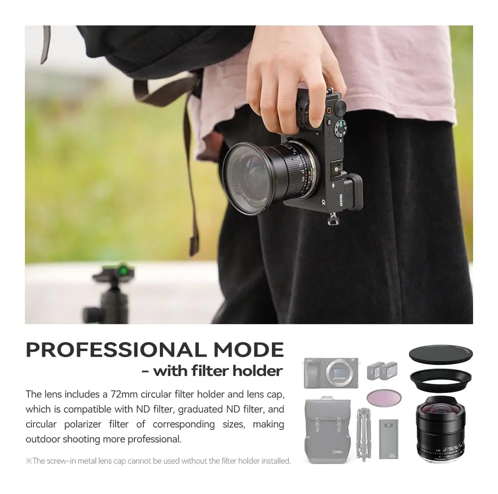 TTArtisan 10mm F2 APS-C 초광각 카메라 렌즈 ( E, 후지 X, 니콘 Z, M43, 캐논 RF 마운트용)