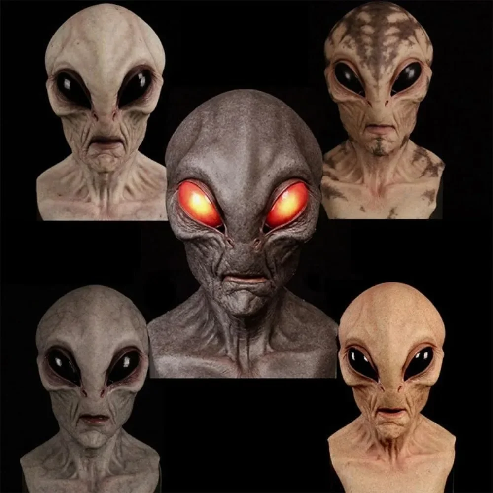 Halloween Costume Alien Dinosaur Mask Full Head Latex