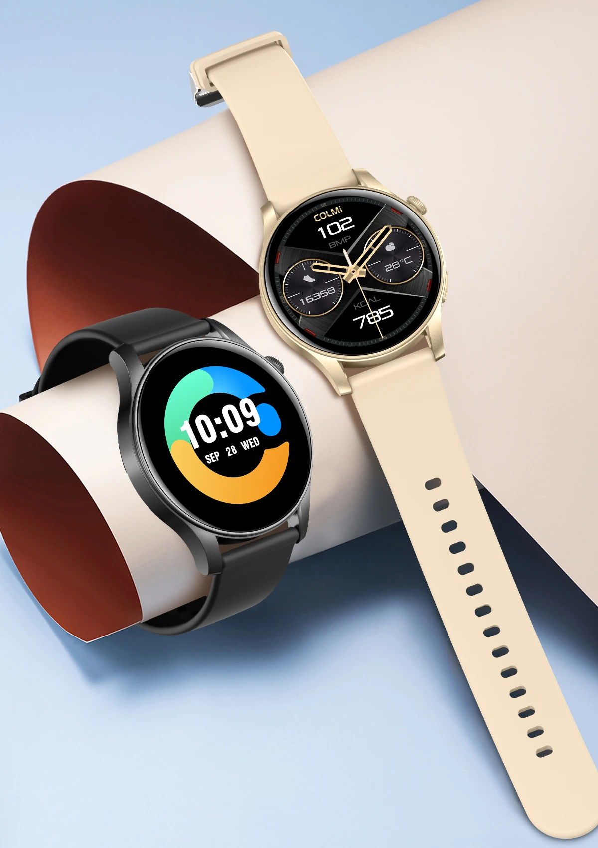 COLMI V73 Smartwatch AMOLED Display Bluetooth Calls Health Fitness Tracking Smart Watch for Men Women - Q-Happiness LTD
