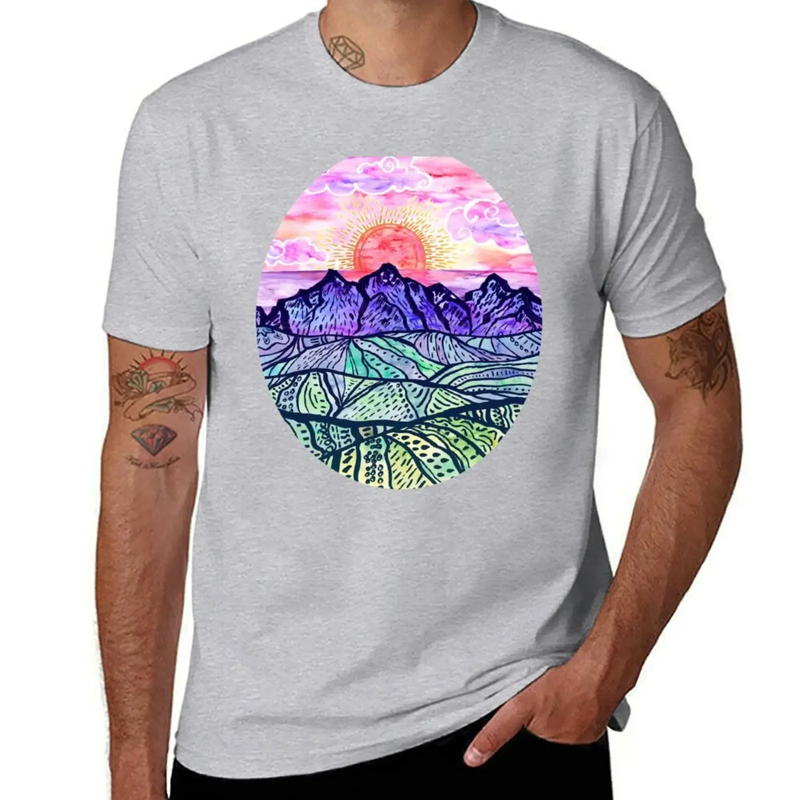 

Sunset Fantasy T-shirt summer top customs design your own Men's t-shirts