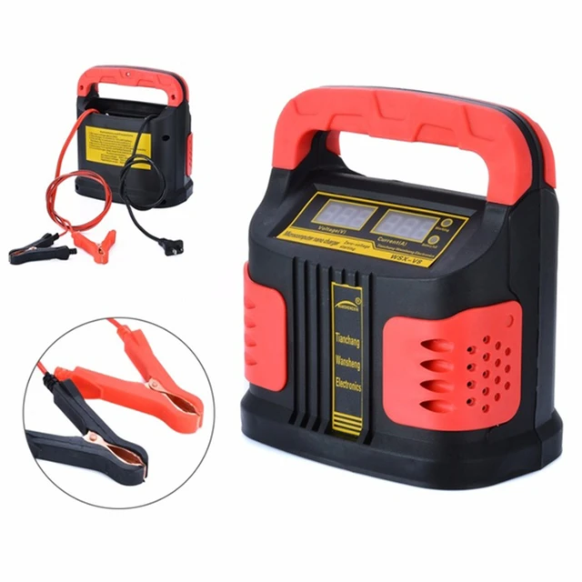 12V 24V Auto Batterie ladegerät Mehrfach schutz Intelligentes Impuls  reparatur ladegerät Digitales DSPlay für PKW/LKW/Motorrad - AliExpress