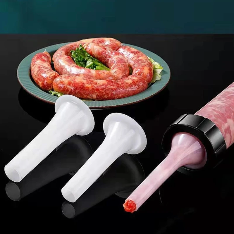 Manual Sausage Maker Manual Sausage Syringe Filler Homemade Stuffing Meat Machine Funnel Syringe sausage stuffing machine