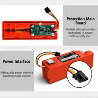 Original 14.4V 12800mAh Robotic Vacuum Cleaner Replacement Battery For Xiaomi Roborock S55 S60 S65 S50 S51 S5 MAX S6 Parts 2