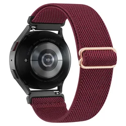 Versatile 20mm Nylon Smartwatch Band - Premium Comfort & Durability Bracelet - 20mm Width Strap (Wine Red)