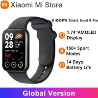 Global Version Xiaomi Mi Band 8 Pro Smart Wristband 1.74" AMOLED Screen 5ATM Waterproof 150 Sport Modes GPS Blood Oxygen 1