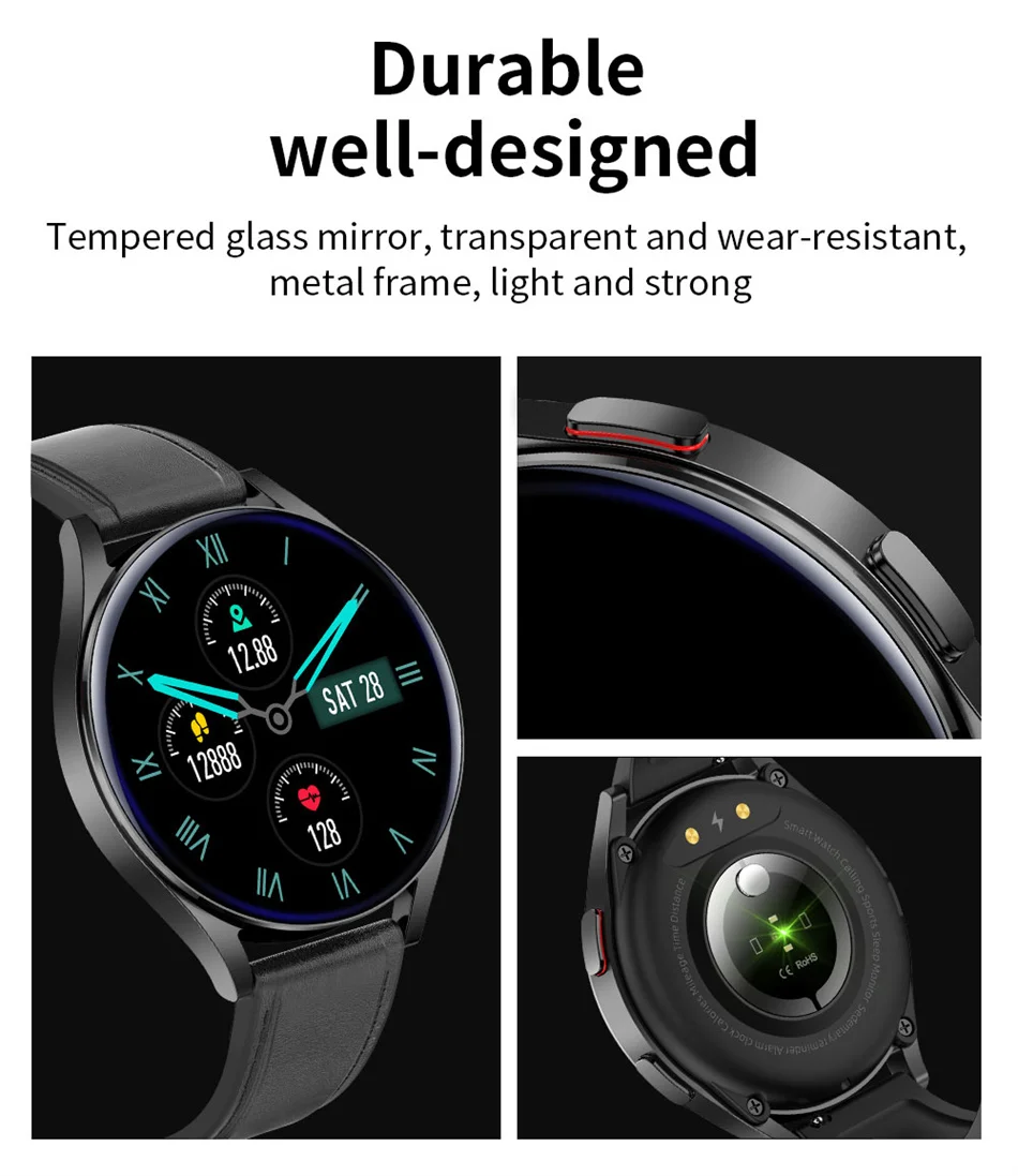 2022New Bluetooth Call Smart Watch Men Women Custom Watch Face Voice Assistant 1.32 Inch Display 360*360 HD Watch Man Smartwatch